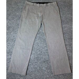 Bonobos Dress Pants Men 38x29* Gray Slim Fit Friday Work Office Flat Front Chino